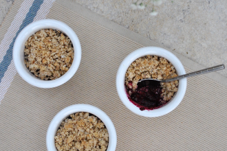 Mini Berry Coconut Crumbles Thrive Health & Nutrition Magazine