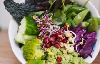 Rainbow Salad Bowl with Smashed Avocado Thrive Health & Nutrition Magazine