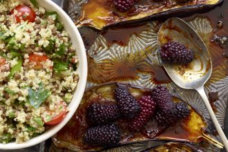 aubergine and berries recipe - Thrive Nutrition and Health Magazine