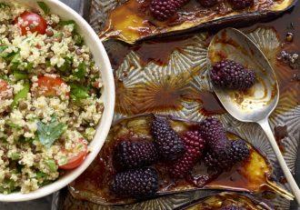 aubergine and berries recipe - Thrive Nutrition and Health Magazine