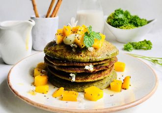 kale pancakes - thrive magazine