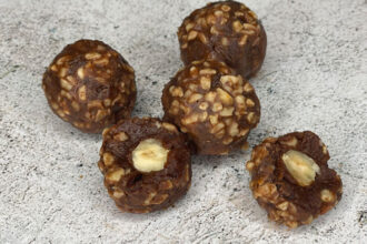 raw hazlenut truffles
