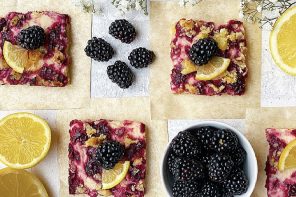 Blackberry and Lemon Cheesecake Bars